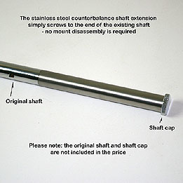 AC687 Counterbalance shaft extension for EQ6 Sky Watcher Mount